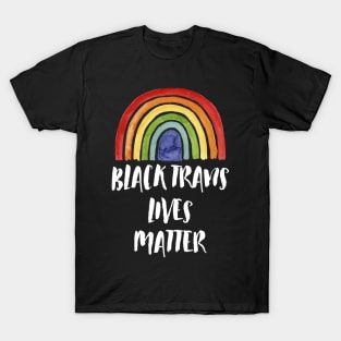 Black Trans Lives Matter LGBT Rainbow T-Shirt
